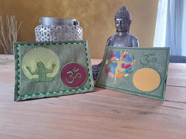 ITH - Stickdatei Mug Rug Yoga